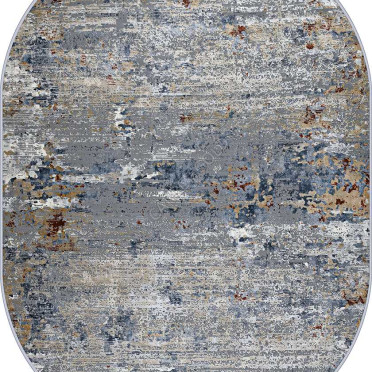 Турецкий ковер Regnum 37938A OVAL BLUE / L.GREY