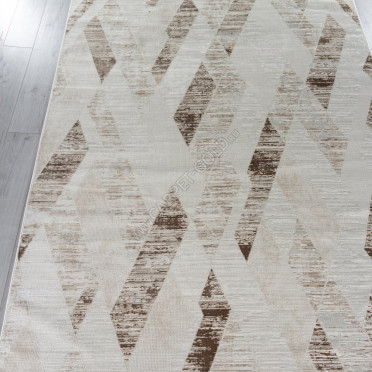 Ковер 33162A - CREAM / WHITE - Прямоугольник - коллекция SHINE