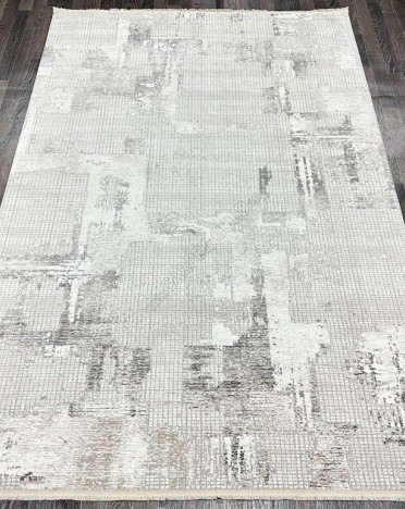 Ковер турецкий 16102-1 Gordion (Полиэстер хит-сет, бежевый, серый)