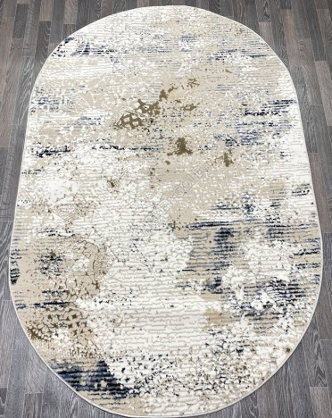 Ковер турецкий 40705A AURA (Акрил, бежевый, синий)