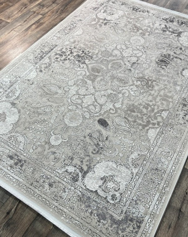 Турецкий ковер Turcia CREANTE 19146 071 (Эвкалиптовый шелк, бежевый, серый)