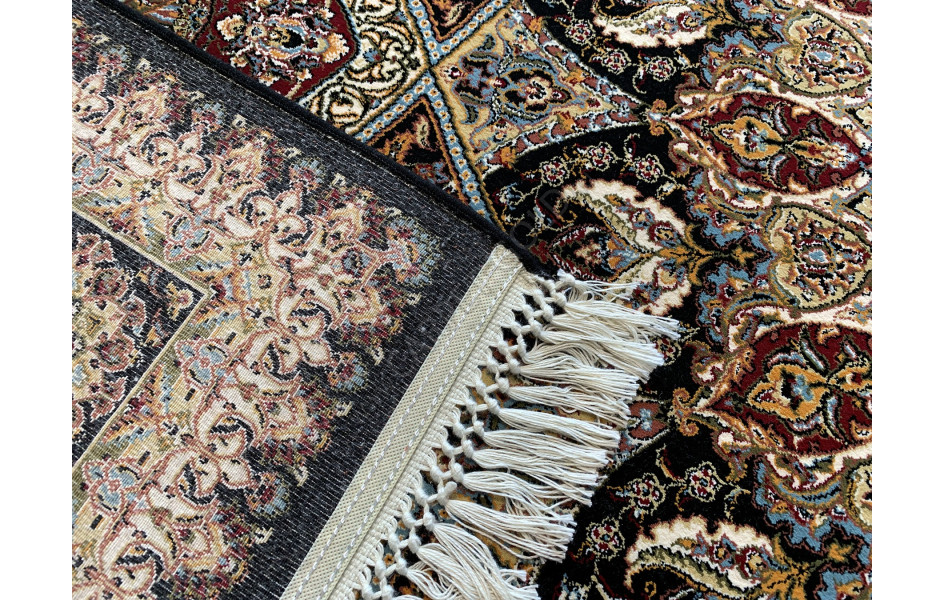 Ковер турецкий Абришим 3809A navy прямоугольный