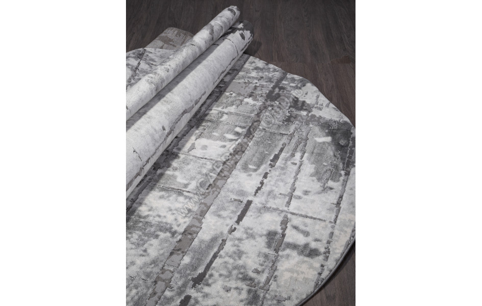 Ковер 03752A - GREY / GREY - Овал - коллекция ARMINA