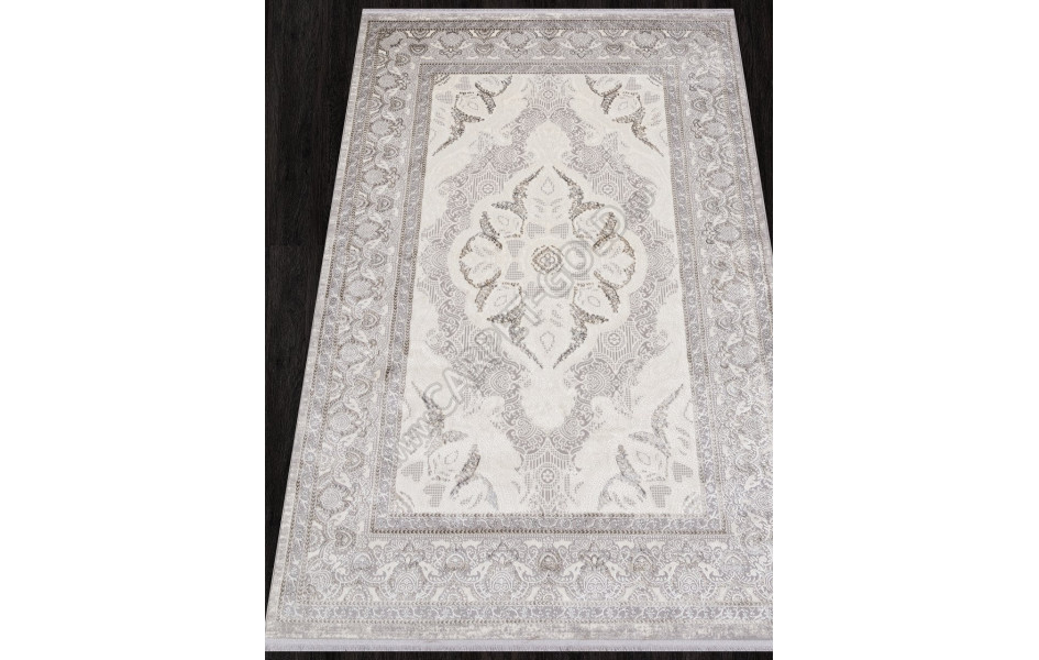 Ковер 07540A - GREY FDY / CREAM HB - Прямоугольник - коллекция ASADU
