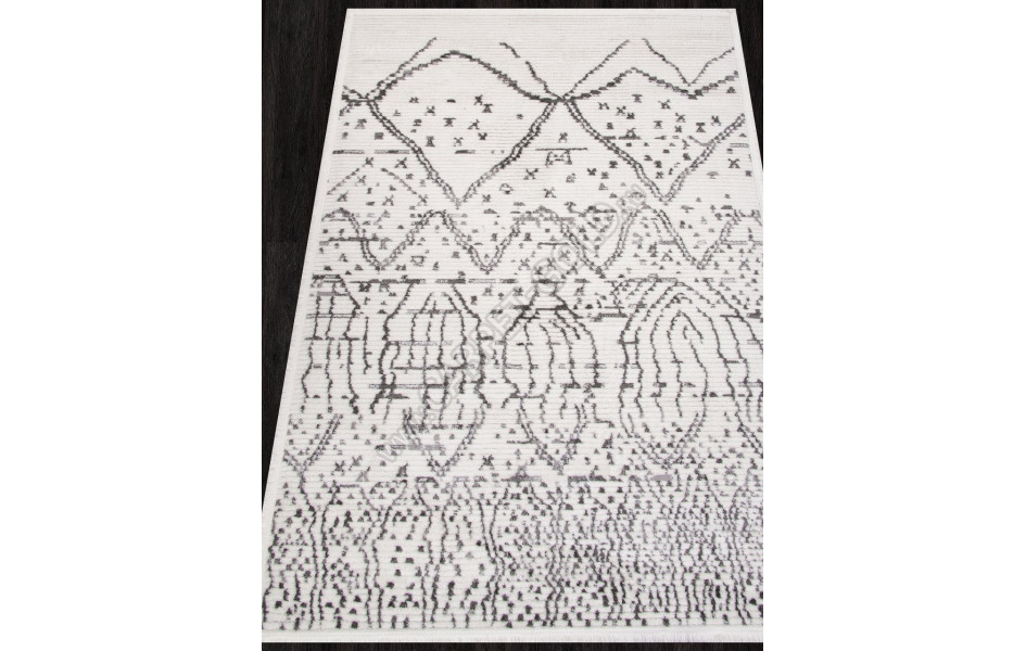 Ковер A927AW - P.WHITE / L.GREY - Прямоугольник - коллекция JOLI