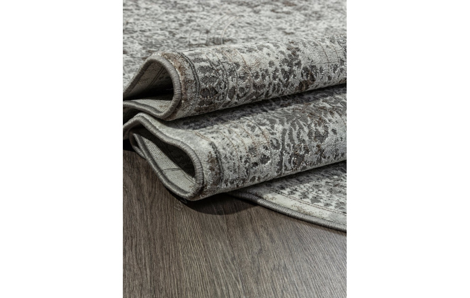 Ковер F239 - GRAY-BEIGE - Овал - коллекция GRAFF