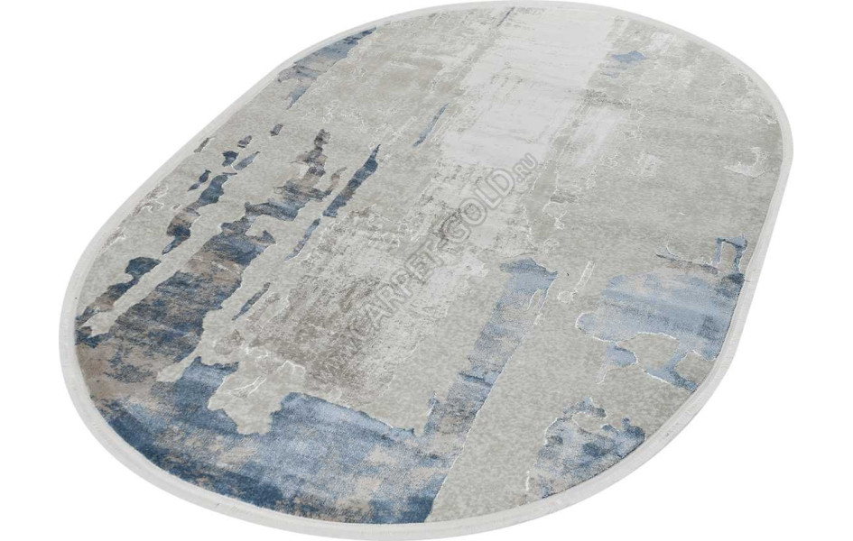 51273B OVAL BLUE / CREAM Nadejda