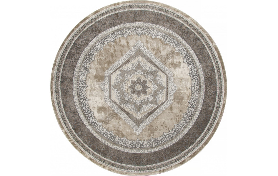 Ковер 04037C - GREY / BROWN - Круг - коллекция ARMINA