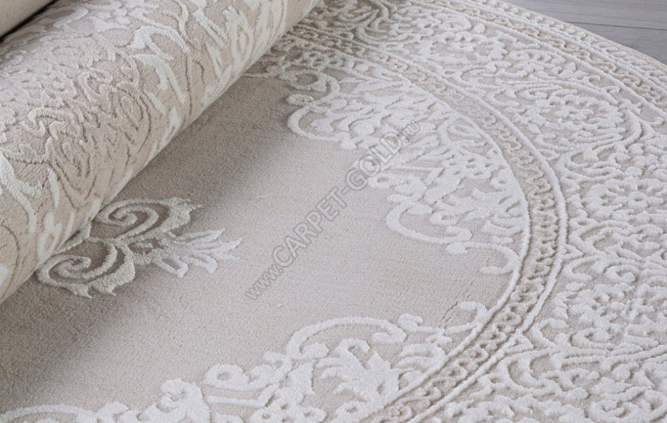 Ковер E830AF - BEIGE / CREAM - Овал - коллекция SIROCCO